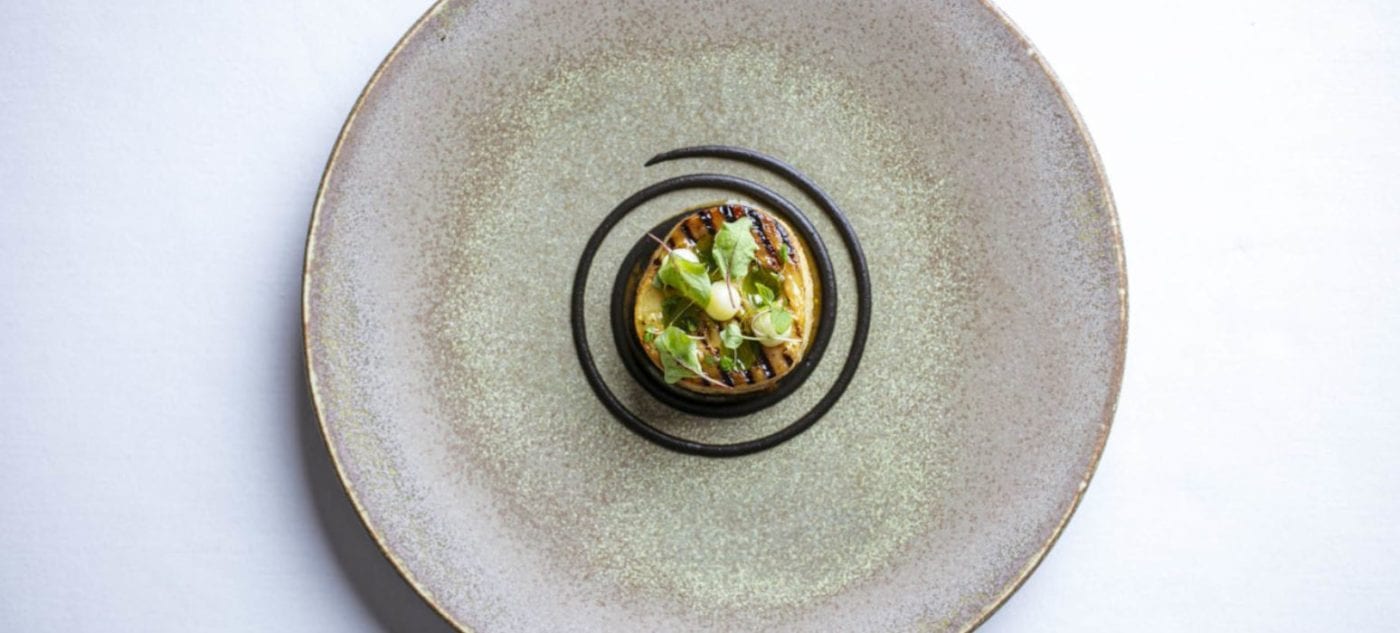 Eight course vegan tasting menu at Launceston Place